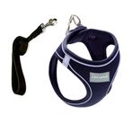 Cecepet Cool Walk Air Mesh Lacivert Köpek Göğüs Tasması Medium