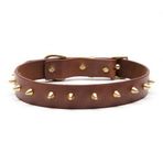 CecePet Thor Handmade Deri Köpek Tasması Açık Kahve L (46-55 Cm) Cl-Th-T-L