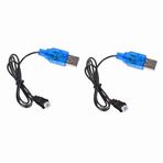 Cecicebb 2 paket 3.7V USB şarj kablosu ile 1.25-2P fiş Cheerson CX-10 Mini Quadcopter Estes Proto X Syncro X Quadcopter RC Drone
