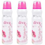 Cecile Diva 3x150 ml Kadın Deodorant