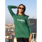 Cecile Yeşil Kapşonlu Kadın Sweat - XL