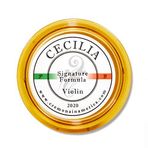 CECILIA PB 2020 CREMONA IN AMERICA CECILIA 'Signature Formula' Keman için Rosin, Keman Fiyonkları için Özel Formüle edilmiş Keman Rosini (Yeni 'Sıvı Form Karışım Yöntemi') (MINI (Yarım Kek))