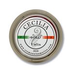 CECILIA PB 2020 CREMONA IN AMERICA CECILIA 'SOLO' Keman için Rosin, Keman Fiyonkları için Özel Olarak Formüle Edilmiş Keman Rosini (MINI (Yarım Kek))