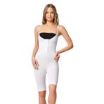 Cecimer 1 Beden Küçülten 2093 Önden Agraflı Seamless Göğsü Açık Paçalı Korse, Beyaz, 2XL