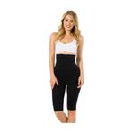 Cecimer 1 Beden Küçülten Dikişsiz Uzun Paçalı Duble Boxer Korse, Siyah, 2XL