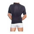Cecimer 1 Beden Küçülten Dikişsiz Yarım Kol Erkek Atlet Korse E1010, Siyah, 2XL