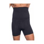 Cecimer 1 Beden Küçülten Erkek Boxer Paçalı Korse Siyah E1005s, Siyah, XL