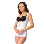 Cecimer 1 Beden Küçülten Kadın Atlet Korse, Beyaz, 2XL