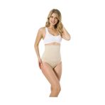 Cecimer 1 Beden Küçülten Kadın Bej Dikişsiz Slip Korse, Bej, 2XL