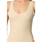 Cecimer 1 Beden Küçülten Kadın Bej Karyoka Destekli Atlet Korse 2938, Bej, 2XL