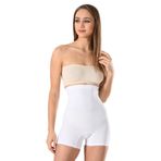 Cecimer 1 Beden Küçülten Kadın Beyaz Seamless Boxer Korse 2007, Beyaz, 2XL
