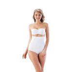 Cecimer 1 Beden Küçülten Kadın Beyaz Slip Korse, Beyaz, 2XL