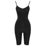 Cecimer 1 Beden Küçülten Kadın Siyah Seamless Boxer Boy Korse 2011, Siyah, M