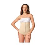 Cecimer 1 Beden Küçülten Kadın Ten Önden Agraflı Seamless Slip Korse, Bej, 2XL