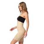 Cecimer 1 Beden Küçülten Kadın Toparlayıcı Ön Agraflı Tül Lazer Korse, Bej, 2XL