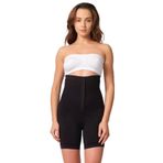 Cecimer 1 Beden Küçülten Önden Agraflı Sea.mless Paçalı Boxer Korse, Turuncu, 2XL
