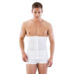 Cecimer E1005 Dikişsiz Erkek Double Boxer Korse, Beyaz, L