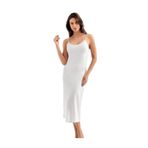 Cecimer Ip Askılı Uzun Jüpon Mb1040-by, Beyaz, L/XL