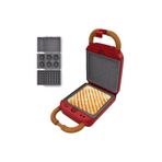 CECOTEC Rock’nToast Retro One Red 3’ü 1 Arada Tost Makinesi | Sandviç, Waffle ve Donut Makinesi