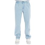 CEDY DENIM - Baggy Jeans Erkek Bol Kesim Retro Pantolon Erkek Straight Cut Pileli Stil Kot Pantolon CD354, buz mavisi, 29W / 32L