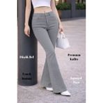 Cedy Denim Cedy Denım Yüksek Kalite Kadın 5 Cep Düşük Bel Ispanyol Paça Skinnyfit Esnek Jean Pantolon C619 - Taş - 30