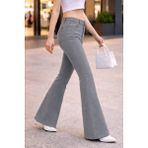 Cedy Denim Cedy Denım Yüksek Kalite Kadın 5 Cep Düşük Bel Ispanyol Paça Skinnyfit Esnek Jean Pantolon C619 - Taş Rengi - 31