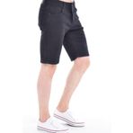 CEDY DENIM Erkek Kot Şort Slim Fit Jean Şort - C342 Küba Siyah-342 34