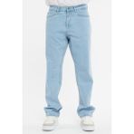 Cedy Denim Erkek Yüksek Bel Bol Kesim Baggy Loose Fit Jean PANTOLON-C352 - 32 - 32 - Buz Mavisi