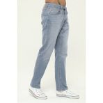 Cedy Denım Erkek Yüksel Bel Bol Kesim Boru Paça Kot Pantolon Reguler Fit Jean C336 - 29 / 32 - Buz Mavisi