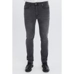 Cedy Denım Erkek Yüksel Bel Bol Kesim Boru Paça Kot Pantolon Reguler Fit Jean C336 - 31 / 30 - Gri