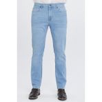 Cedy Denım Erkek Yüksel Bel Bol Kesim Boru Paça Kot Pantolon Reguler Fit Jean C336 - 36 / 30 - Buz Mavisi