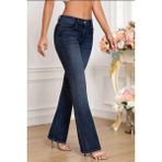 Cedy Denım Kadın 5 Cep Düşük Bel Ispanyol Paça Skinnyfit Esnek Jean Pantolon C619 - 29 - 0-Lacivert