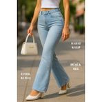 CEDY DENIM Kadın 5 Cep Düşük Bel İspanyol Paça SkinnyFit Esnek Jean Pantolon C619 Kar Yıkama 32