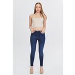 CEDY DENIM Kadın Yüksek Bel Dar Paça Süper Skinny Fit Esnek Bilek Boy Jean Kot Pantolon C596 Lacivert-596 30