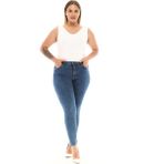 Cedy Denim Kadın Yüksek Bel Skinny Fit Jeans Büyük Beden Kot Pantolonc597 - 38 - -- - Açık