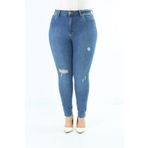 CEDY DENIM Kadın Yüksek Bel Skinny Fit Jeans Büyük Beden Kot PantolonC597