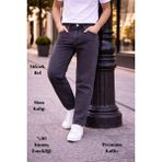 CEDY DENIMDar Paça Erkek Yüksek Bel Kot Pantolon - Salaş Mom Jean C333 - Antrasit - 34 / 28 - Dropsuz