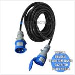 Cee Norm Enerji Besleme Kablosu 9 Metre 3x2.5 Ttr Kalın Kablo | 3X16A Uzatma Priz + 3X16A Düz Fişli |