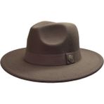 CEELDU Kışlık Kaşe Keçe Fedora, Erkek Kadın Fötr Şapka, Kovboy Şapka -Acı Kahve - Standart