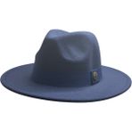 CEELDU Kışlık Kaşe Keçe Fedora, Erkek Kadın Fötr Şapka, Kovboy Şapka - Lacivert - 166-Lacivert - Standart