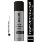 Ceelini Dolgunlaştırıcı Saç Spreyi Siyah 100 ml Panax Ginseng ve Provitamin B5 İçerir