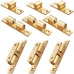 CEEYSEE 6 adet çift bilyalı mandal 50 mm pirinç kapı tokası, mobilya mandalı, dolaplar, kitaplıklar, dolap kapakları için vidalı (50 mm/DQMK)