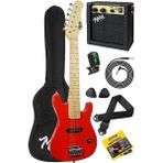 CEG-30RD 4-6 Yaş Çocuklar Için Amfili Full 1/4 30 Inç Elektro Gitar Seti Red