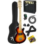 CEG-34SB 5-8 Yaş Çocuklar Için Amfili Full 1/2 34 Inç Elektro Gitar Seti Sunburs