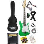 CEG-36GR 8-12 Yaş Çocuklar Için Amfili Full 3/4 36 Inç Elektro Gitar Seti Yeşil