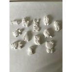 CEG Art Gallery Taş Boyama Seti - 12'li Mini Karışık Hayvan Seti - 1 Adet Fırça + 3 Renk Boya + 6 Adet Mıknatıs
