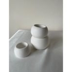 CEG Art Gallery Taş Boyama Seti - 3'lü Oval Dekoratif Kase Seti - 1 Adet Fırça + 3 Renk Boya