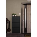 Ceha Kilitli 3'lü Metal Ayakkabılık - Siyah K.AYK-3 /AB9005/KL Siyah