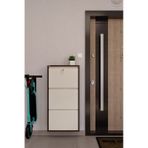 Ceha Kilitli Metal Ayakkabılık 3'lü Kahverengi - Krem - K.AYK-3 /AB8317-AB1013/KL Kahverengi