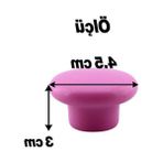 Cekar Store 10 Adet Bohem Pembe Mantar Kulp Düğme Çekmece Mutfak Mobilya Dolabı Dolap Kulpu Kulbu Plastik Kulp